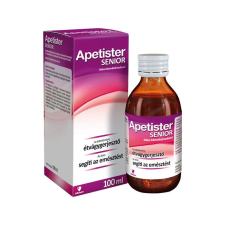 Aflofarm Hungary Kft. Apetister Senior étrend-kiegészítő oldat málna-feketeribizli ízben 100ml vitamin és táplálékkiegészítő