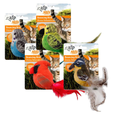 AFP-ALL-FOR-PAWS Naturel pattogó madarai válogatott tollas macskajáték játék macskáknak