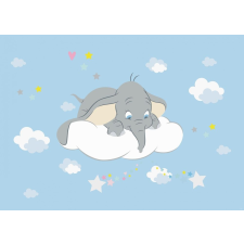 AG Design Kíváncsi Dumbo felhőn Falikép 160 x 110 cm grafika, keretezett kép
