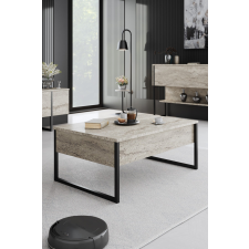AG Dohányzóasztal Luxe - Travertine, Black bútor
