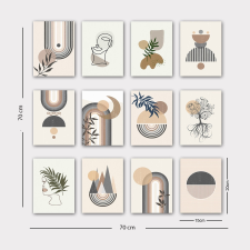 AG Fali Dekoráció MDF falikép (12 darab) 364LUL1455 grafika, keretezett kép