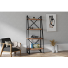AG könyvespolc Alaro - Walnut