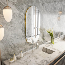 AG Tükör Riors - Transparent, Gold bútor