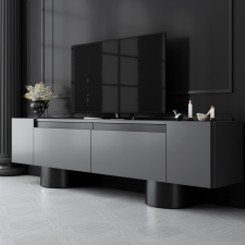 AG TV szekrény Bohem - Anthracite, Black bútor