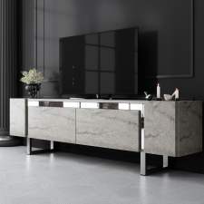AG TV szekrény Yildiz - Travertine, Silver bútor