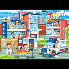 AGA4KIDS Gyermek kirakó, kórház 172 darab (MR1466) puzzle, kirakós