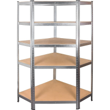 AGA fém, sarok, 180×90×40 cm, 5 polc bútor