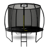 AGA Trambulin belső védőhálóval létrával 250 cm Aga SPORT EXCLUSIVE MRPU1008BLACK - fekete