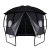 AGA Trambulin sátor EXCLUSIVE 366 cm (12 láb) -Fekete