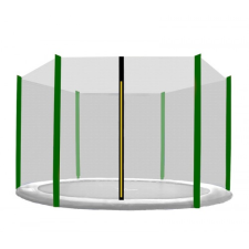 AGA védőháló 305 cm átmérőjű trambulinhoz 6 rudas - Sötét zöld trambulin kiegészítő