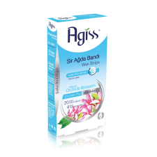  Agiss Gyantacsíkok Testre Természetes Plumeria Virág kivonattal (kék) 24 db szőrtelenítés