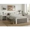  Ágy IKAROS 80 x 200 cm, fehér/szarvasgomba tölgy Ágyrács: Léces ágyrács, Matrac: Coco Maxi 20 cm matrac