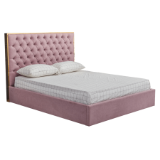  Ágy, rózsaszín, 160x200, NADIA ágy és ágykellék