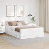  Ágy tárolóval és matraccal matracmal Fehér 140 x 200 cm Műbőr