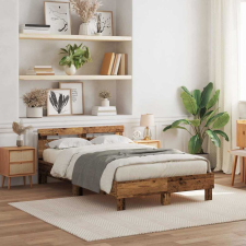  Ágykeret fejtámlával Régi fa 120 x 190 cm Faanyag ágy és ágykellék