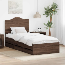  Ágykeret fiókkal fejtámlával Barna Tölgy 75 x 190 cm Mérnöki Fa ágy és ágykellék
