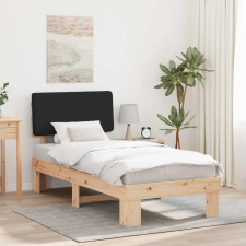  Ágykeret Kárpitozott Fejtámlával fejtámlával Fekete 75 x 190 cm ágy és ágykellék