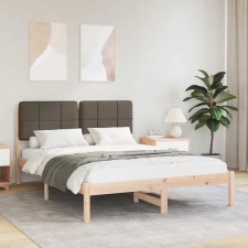  Ágykeret Kárpitozott Fejtámlával Tópszínű 160 x 200 cm ágy és ágykellék