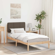  Ágykeret Kárpitozott Fejtámlával Tópszínű 75 x 190 cm ágy és ágykellék