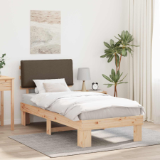  Ágykeret Kárpitozott Fejtámlával Tópszínű 75 x 190 cm ágy és ágykellék