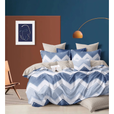  Ágyneműhuzat Amaury kék zig zag 7 részes lakástextília