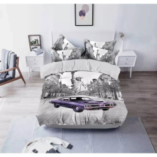  Ágyneműhuzat Autós Dodge lila szürke 7 részes lakástextília