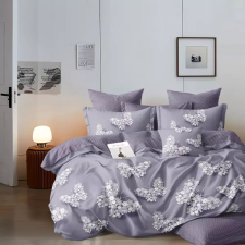  Ágyneműhuzat Charlotte lila virágos lepkés 3 részes lakástextília