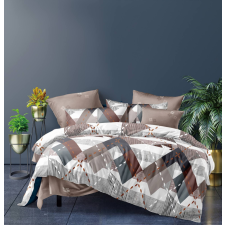  Ágyneműhuzat Harvey szürke barna rombusz 6 részes lakástextília