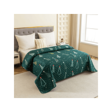  Ágytakaró CHRISTMAS DRIFT mintával, zöld Méret: 220 x 240 cm lakástextília