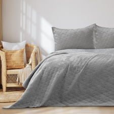 Ágytakaró LAILA szín szürke sima stílus glamour anyag bársony, poliészter 170x210 AmeliaHome lakástextília