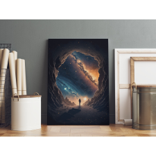 Ai Generált Fantasy Vászonkép - Egy Új Univerzum Kapujában grafika, keretezett kép