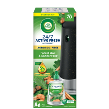 Air Wick Active Fresh Automata légfrissítő készülék Erdei tölgy és Szantálfa utántöltővel 228ml tisztító- és takarítószer, higiénia