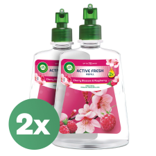Air Wick Active Fresh Cseresznyevirág és Málna Utántöltő automata légfrissítő készülékhez 2x228ml tisztító- és takarítószer, higiénia