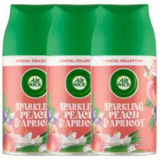Air Wick Freshmatic Pezsgő őszibarack és sárgabarack Utántöltő automata légfrissítő készülékhez 3x250ml tisztító- és takarítószer, higiénia