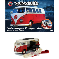  Airfix - QUICKBUILD VW Camper Van red (J6017) makett