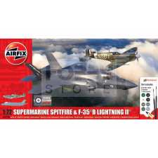 AIRFIX - Then and Now Spitfire Mk.Vc &amp; F-35B Lightning II repülőgép makett 1:72 (A50190) makett