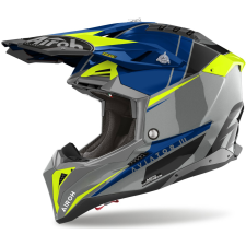 AIROH Aviator 3.0 Push motokrossz bukósisak kék bukósisak