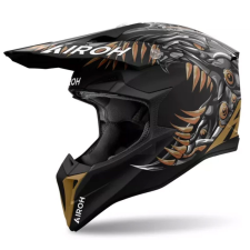 AIROH Wraaap Cyborg motocross sisak matt fekete bukósisak