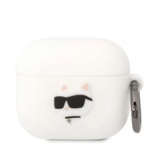  Airpods 3 szilikon tok akasztóval, fehér, Karl Lagerfeld KLA3RUNCHH audió kellék