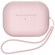 Airpods 3 Szilikon Tokborítás + Csuklószíj Rózsaszín fülhallgató, fejhallgató tok