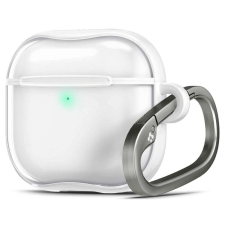 AirPods 4 tartó: AirPods 4 - Spigen Ultra Hybrid JET WHITE tok fülhallgató, fejhallgató tok