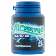 Airwaves Extreme erős mentol- és eukaliptuszízű cukormentes rágógumi édesítőszerrel 64 g csokoládé és édesség
