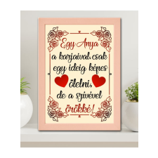  Ajándék anyának - Falikép édesanyáknak - Egy anya örökké ölelni fog grafika, keretezett kép