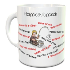  Ajándék horgászoknak - Horgász kifogások bögre bögrék, csészék