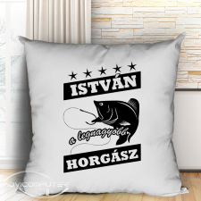 Ajándék horgászoknak - Névre szóló párna horgászoknak lakástextília