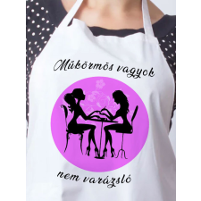 Ajándék műkörmösnek - Nem vagyok varázsló kötény lakástextília