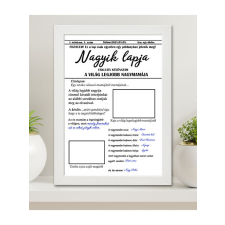  Ajándék Nagymamának - Nagyik lapja falikép A4 grafika, keretezett kép
