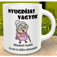 Ajándék nyugdíjasnak - Tréfás bögre néniknek bögrék, csészék