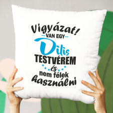 Ajándék testvérnek - Vicces párna testvérnek lakástextília