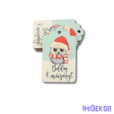  Ajándékcímke 5db/csomag 6,5x4cm - Cuki Bagoly dekorációs kellék